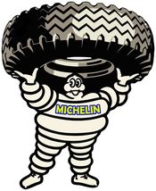 Michelin Man / Tire Laser Cut Metal Sign - $69.95