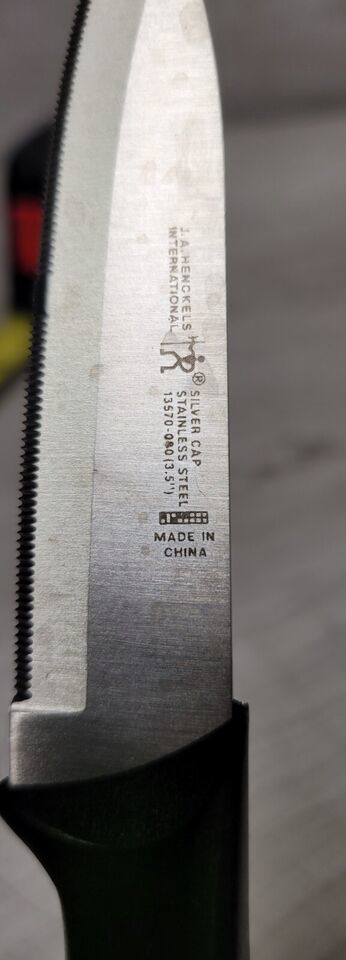 J A Henckels International 13570-080 3 1/2" Silver Cap Paring Knife - $5.00