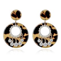 Dangle Earrings for Women Girls Classic Crystal Rhinestone Drop Earrings Pierced - £7.83 GBP