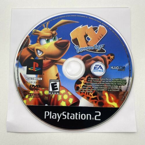 Primary image for Sony Playstation 2 TY The Tasmanian Tiger Black Label Disc Only