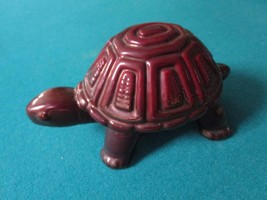 Zsolnay Eosin Large Turtle Tortoise Figurine, Iridescent Deep Red [*ZS] - £97.51 GBP