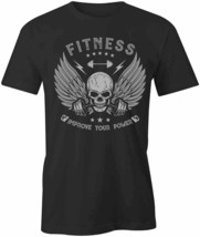 Fitness Improve Your Power T Shirt Tee Short-Sleeved Cotton Clothing S1BSA167 - £14.17 GBP+