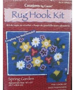 Creations by Caron Rug Hook Kit Spring Garden HR0012 18&quot; x 27&quot; NEW - £38.93 GBP