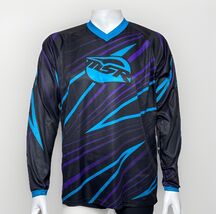 MSR Axxis Motocross Jersey Racing Shirt Colorado 600 Mens L Black Blue L... - $33.60