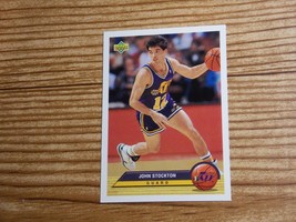 John Stockton 1992-1993 Upper Deck P41 Utah Jazz NBA Card  - £1.17 GBP