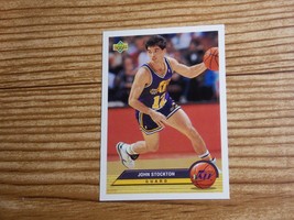 John Stockton 1992-1993 Upper Deck P41 Utah Jazz NBA Card  - £1.15 GBP