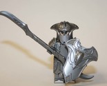 Elf Warrior silver Knight LOTR Lord of the Rings Hobbit Custom Minifigure - $4.30
