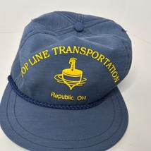 Vintage Top Line Transportation Republic Ohio Trucker Hat Strapback Cap ... - $14.13