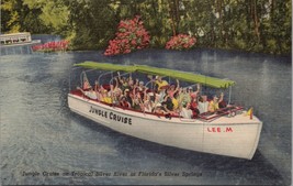 Jungle Cruise on Tropical Silver River Florida&#39;s Silver Springs Postcard PC497 - £3.92 GBP