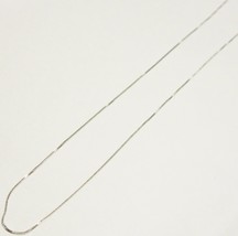 925 Nickel Free Sterling Silver Box Chain, 18&quot; L, 1.6 Grams, 1.1 Mm   New - £19.98 GBP