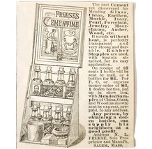 Freese&#39;s Cementine Cement Glue 1885 Advertisement Victorian Repair ADBN1A13 - $372.61 MXN