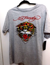 New Ed Hardy Rhinestone Jeweled Tiger T-Shirt Men Retro 1990&#39;s Graphic Size L - £29.13 GBP