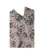 Pink Mickey Mouse Fleece Hoodie Womens Juniors Medium Jacket Disney 1/4 ... - $27.72