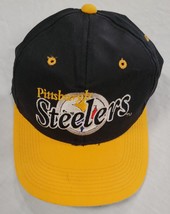 VINTAGE Drew Pearson Pittsburgh Steelers Script Adjustable Snapback Cap Hat - £39.56 GBP