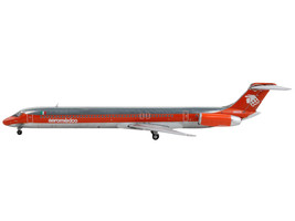 McDonnell Douglas MD-82 Commercial Aircraft &quot;AeroMexico&quot; Orange and Silver 1/400 - £50.66 GBP