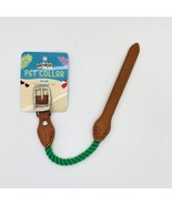 Pet Collar Adjustable Buckle Small  Size 10” To 12” Green And Tan Color - £3.88 GBP