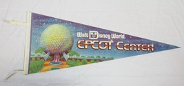 VINTAGE 1982 Walt Disney World Epcot Center 12x30&quot; Felt Pennant 1st Year! - £38.91 GBP