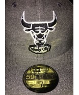 Chicago Bulls Hat Fitted Size 7 New Era 59FIFTY brand new Gray Black Win... - $46.97 CAD