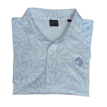 Dunning Golf White Blue Healy Performance Shirt Polo Short Sleeve Xlarge XL - $79.99