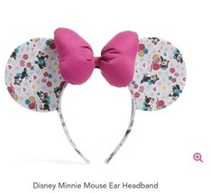 NWT Vera Bradley Disney Minnie Mouse Figaro Ear Headband in Cotton - £55.96 GBP