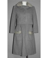VTG 2-Pc Grey Barberini Thick Wool Lined Dress &amp; Jacket Sheep Curls Wm&#39;s... - $246.17 CAD