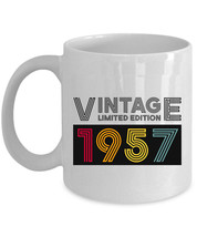 Vintage 1957 Limited Edition Coffee Mug 11oz 68th Birthday Cup Gift 68 Years Old - $16.78