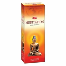 HEM Meditation Masala Incense Sticks Fragrance Pack of 6 Essences 120 Sticks - £13.57 GBP