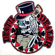 Death Dealer Cards Embrodiered Patch Jacket Biker P510 Iron On Or Sewon Skeleton - £3.78 GBP