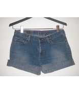 Abercrombie &amp; Fitch 1892 button fly dark denim distressed Jean shorts 4 ... - $29.99