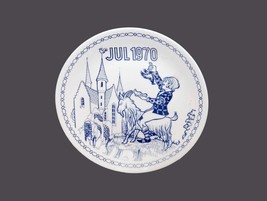 Bygdo Denmark Hans Christian Andersen blue-and-white 1970 collector plate Klods  - £30.97 GBP