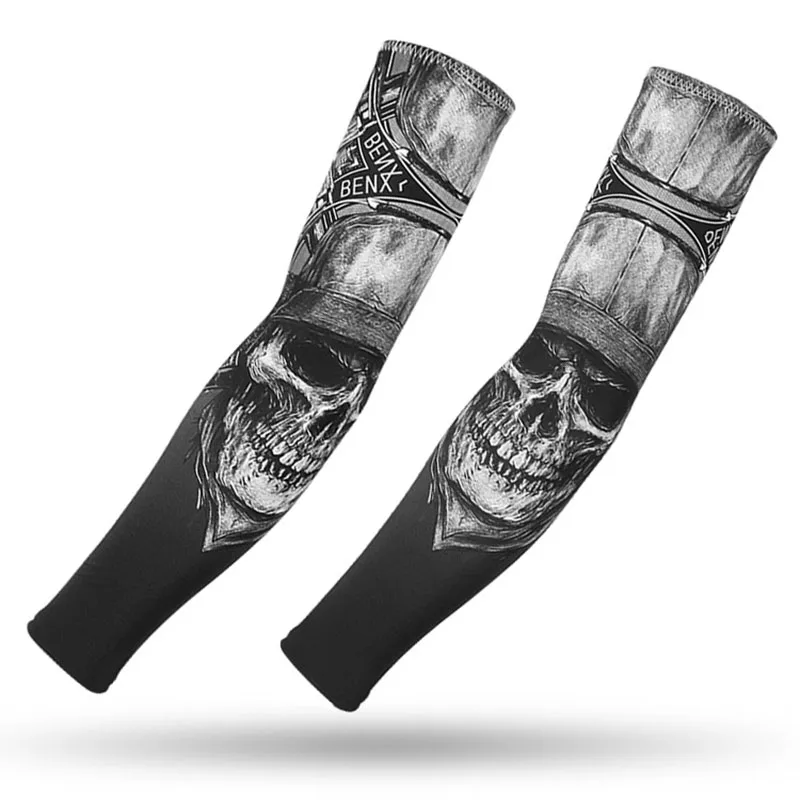 Running Sleeves Cycling Cuffs Game muffs Arm Warmers Quick Dry  Gaming Tattoo Sl - £85.02 GBP