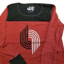 NBA Portland Trail Blazers Blindside Thermal Top Womens Plus 1X 2X Touch Red - £13.00 GBP