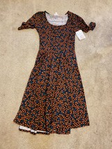 New LuLaRoe Nicole XS Extra Small Beautiful fall winter floral leaves flowers - £11.68 GBP