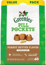 Greenies Pill Pockets for Dogs Capsule Size Natural Soft Dog Treats with Real Pe - £17.58 GBP