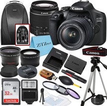 Canon Eos 2000D / Rebel T7 Dslr Camera With Ef-S 18-55Mm Lens Sandisk 32Gb Card - £540.22 GBP