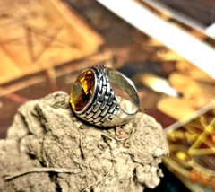 TRIPLE CAST SEDUCTION SPELL WHITE MAGIC BAPHOMET RING WEALTH ATTRACTION A++ - $78.21