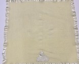 Kidgets Yellow Satin Trim Baby Security Lovey Blanket 31”x30” - £14.42 GBP