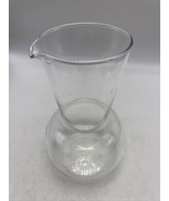 PYREX France Carafe Decanter Beaker Pour Spout Clear Glass 8.25" New NOS - $27.43