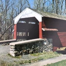 Shearer’s Covered Bridge Vintage Postcard Travel Souvenir Manheim Pennsy... - £10.78 GBP