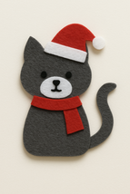 Christmas Felt Cat Tutorial – Felt Ornament Pattern PDF Pattern A4 - $7.20