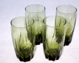 Anchor Hocking CENTRAL PARK IVY GREEN Swirl Highball Iced Tea Glass - Se... - $34.44