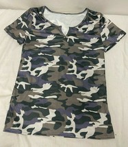 Camo Style Short Sleeve Shirt - £10.62 GBP