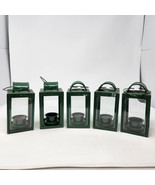 5 Vintage Green Lanterns for Candles Pacific Rim Brand - £27.66 GBP