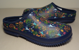 Western Chief Size 8 M HUMMINGBIRD Navy Rubber Clogs New Women&#39;s Shoes - £78.34 GBP
