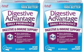 Digestive Advantage Daily Probiotic, 30 Capsules (Pack of 2) - £35.08 GBP