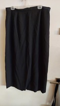 Jacqueline Ferrar Black Lined Rayon/Wool Skirt, Size 18 - £11.74 GBP