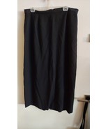 Jacqueline Ferrar Black Lined Rayon/Wool Skirt, Size 18 - $20.58 CAD