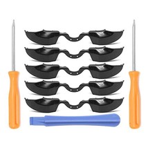 5Pcs Solid Black Lb Rb Bumpers S Ons With T8 T6 Screwdrivers Replaceme - $15.99