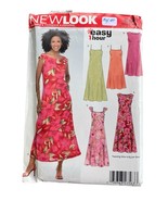 New Look Dress Pattern Easy Long Dress Sleeveless Size 10 - 22 Uncut FF ... - $148.33 MXN