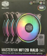 Cooler Master - MFL-B2DN-183PA-R1 - MasterFan MF120 Halo Cooling Fan - 3 Pack - £59.91 GBP